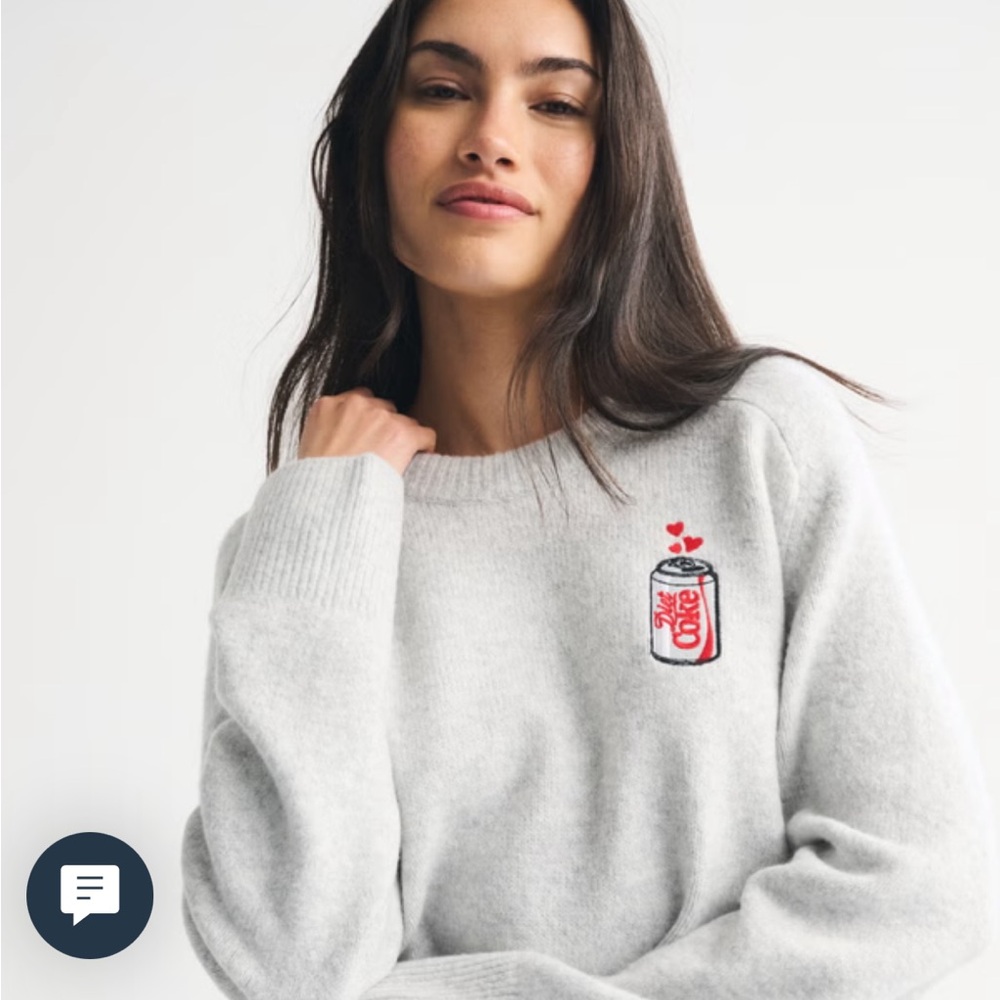 NWT Abercrombie Madeline Diet Coke sweater